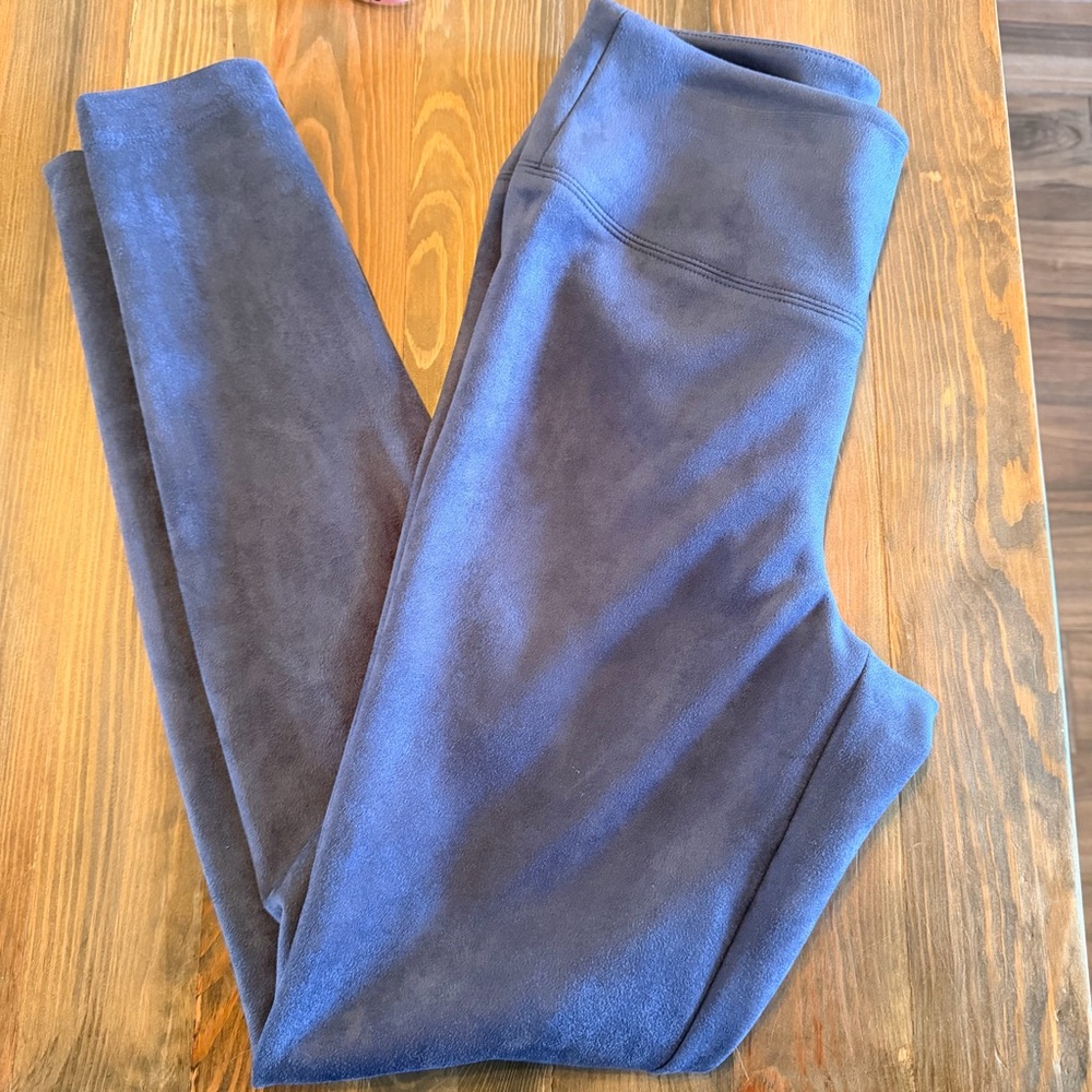 White House Black Market Runway Leggings Faux Suede